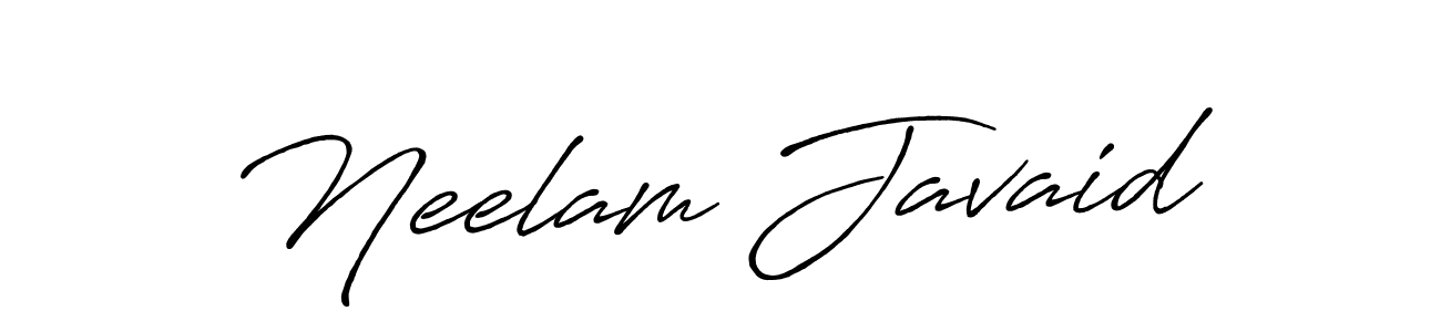 if you are searching for the best signature style for your name Neelam Javaid. so please give up your signature search. here we have designed multiple signature styles  using Antro_Vectra_Bolder. Neelam Javaid signature style 7 images and pictures png