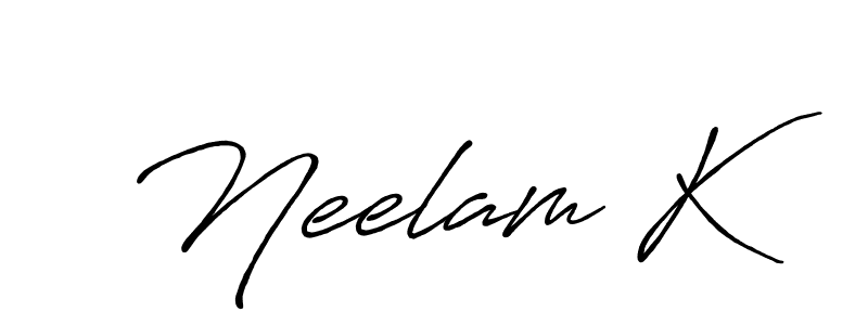 Also You can easily find your signature by using the search form. We will create Neelam K name handwritten signature images for you free of cost using Antro_Vectra_Bolder sign style. Neelam K signature style 7 images and pictures png