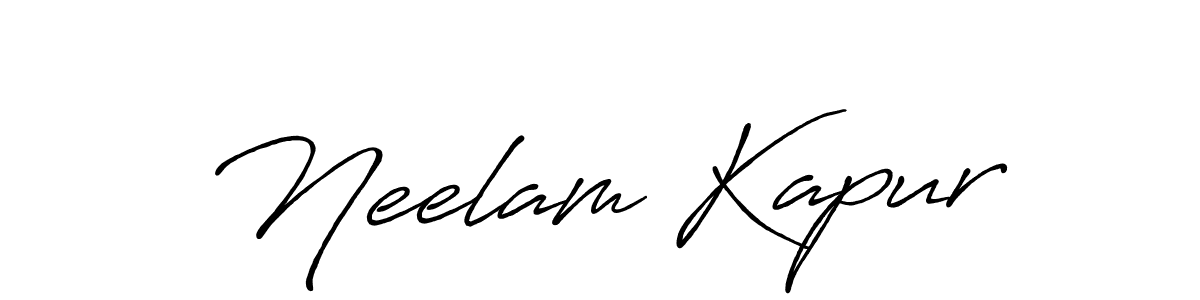 Neelam Kapur stylish signature style. Best Handwritten Sign (Antro_Vectra_Bolder) for my name. Handwritten Signature Collection Ideas for my name Neelam Kapur. Neelam Kapur signature style 7 images and pictures png