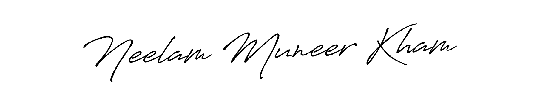 This is the best signature style for the Neelam Muneer Kham name. Also you like these signature font (Antro_Vectra_Bolder). Mix name signature. Neelam Muneer Kham signature style 7 images and pictures png