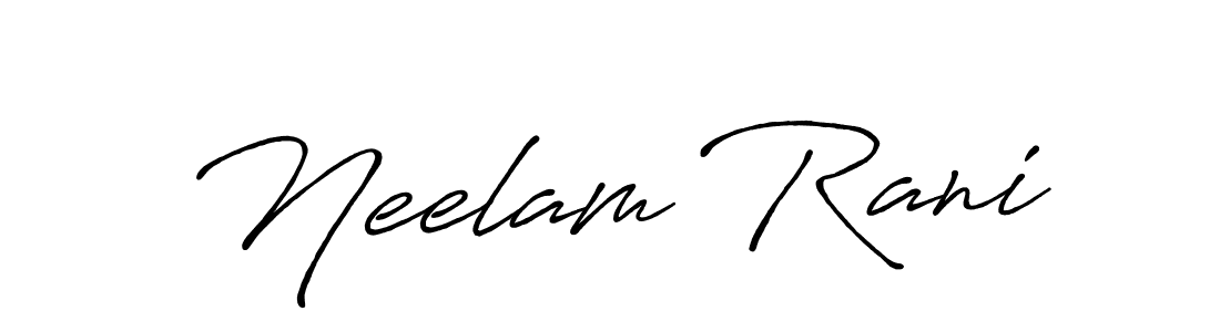 The best way (Antro_Vectra_Bolder) to make a short signature is to pick only two or three words in your name. The name Neelam Rani include a total of six letters. For converting this name. Neelam Rani signature style 7 images and pictures png