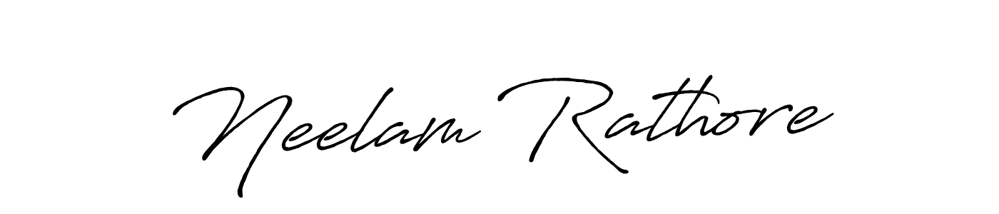 Use a signature maker to create a handwritten signature online. With this signature software, you can design (Antro_Vectra_Bolder) your own signature for name Neelam Rathore. Neelam Rathore signature style 7 images and pictures png