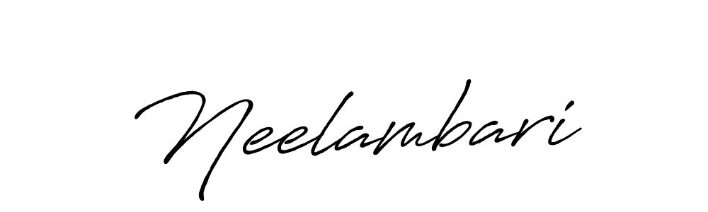 Neelambari stylish signature style. Best Handwritten Sign (Antro_Vectra_Bolder) for my name. Handwritten Signature Collection Ideas for my name Neelambari. Neelambari signature style 7 images and pictures png