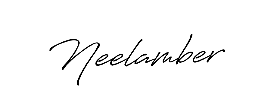 Use a signature maker to create a handwritten signature online. With this signature software, you can design (Antro_Vectra_Bolder) your own signature for name Neelamber. Neelamber signature style 7 images and pictures png