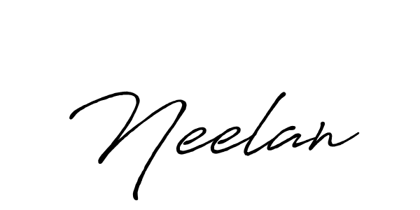 How to make Neelan name signature. Use Antro_Vectra_Bolder style for creating short signs online. This is the latest handwritten sign. Neelan signature style 7 images and pictures png