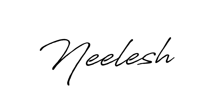 Create a beautiful signature design for name Neelesh. With this signature (Antro_Vectra_Bolder) fonts, you can make a handwritten signature for free. Neelesh signature style 7 images and pictures png