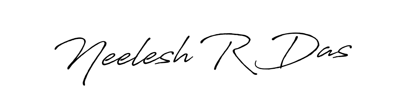 if you are searching for the best signature style for your name Neelesh R Das. so please give up your signature search. here we have designed multiple signature styles  using Antro_Vectra_Bolder. Neelesh R Das signature style 7 images and pictures png