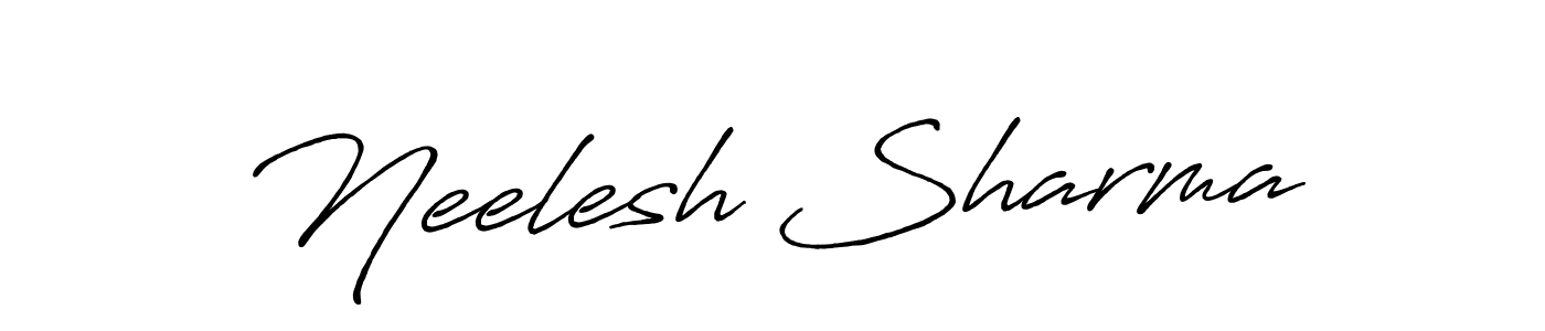 You should practise on your own different ways (Antro_Vectra_Bolder) to write your name (Neelesh Sharma) in signature. don't let someone else do it for you. Neelesh Sharma signature style 7 images and pictures png