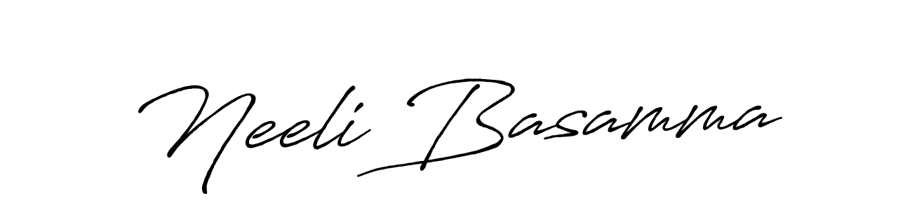 Neeli Basamma stylish signature style. Best Handwritten Sign (Antro_Vectra_Bolder) for my name. Handwritten Signature Collection Ideas for my name Neeli Basamma. Neeli Basamma signature style 7 images and pictures png