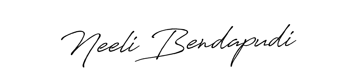 Antro_Vectra_Bolder is a professional signature style that is perfect for those who want to add a touch of class to their signature. It is also a great choice for those who want to make their signature more unique. Get Neeli Bendapudi name to fancy signature for free. Neeli Bendapudi signature style 7 images and pictures png