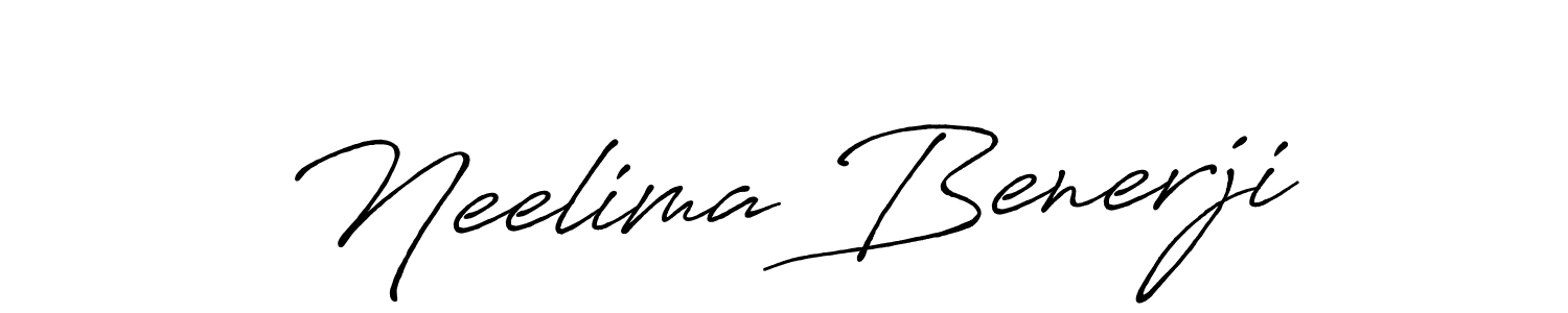 How to make Neelima Benerji signature? Antro_Vectra_Bolder is a professional autograph style. Create handwritten signature for Neelima Benerji name. Neelima Benerji signature style 7 images and pictures png