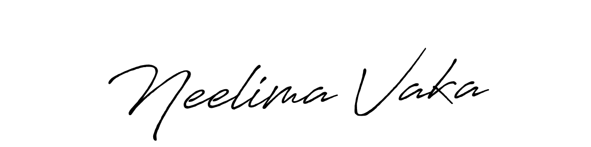 Antro_Vectra_Bolder is a professional signature style that is perfect for those who want to add a touch of class to their signature. It is also a great choice for those who want to make their signature more unique. Get Neelima Vaka name to fancy signature for free. Neelima Vaka signature style 7 images and pictures png