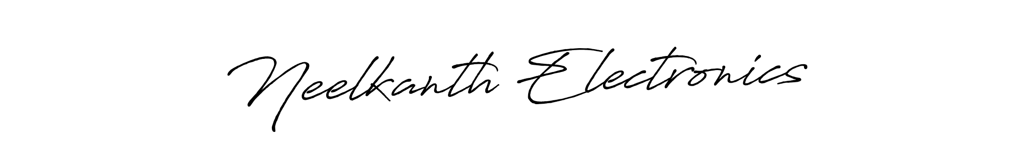 Also You can easily find your signature by using the search form. We will create Neelkanth Electronics name handwritten signature images for you free of cost using Antro_Vectra_Bolder sign style. Neelkanth Electronics signature style 7 images and pictures png