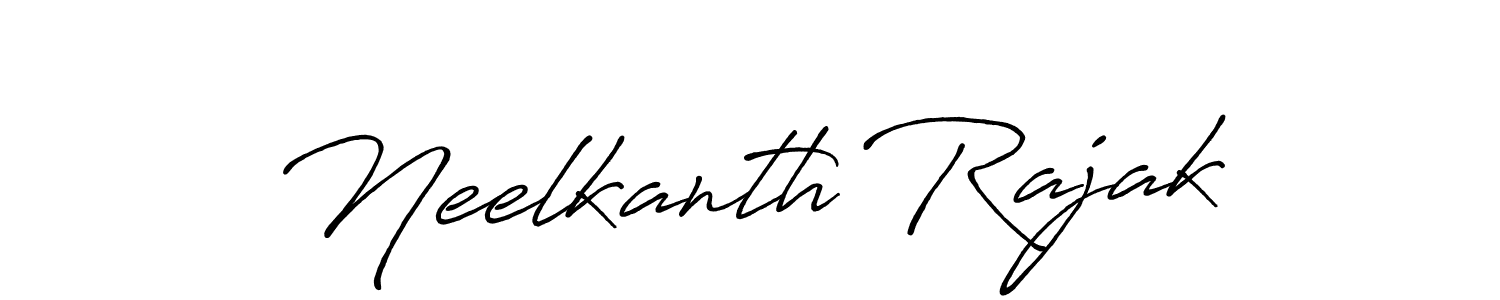 Make a beautiful signature design for name Neelkanth Rajak. With this signature (Antro_Vectra_Bolder) style, you can create a handwritten signature for free. Neelkanth Rajak signature style 7 images and pictures png