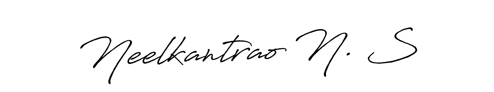 Use a signature maker to create a handwritten signature online. With this signature software, you can design (Antro_Vectra_Bolder) your own signature for name Neelkantrao N. S. Neelkantrao N. S signature style 7 images and pictures png