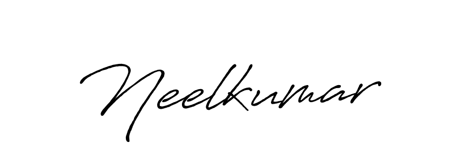 How to make Neelkumar signature? Antro_Vectra_Bolder is a professional autograph style. Create handwritten signature for Neelkumar name. Neelkumar signature style 7 images and pictures png