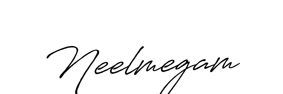 You should practise on your own different ways (Antro_Vectra_Bolder) to write your name (Neelmegam) in signature. don't let someone else do it for you. Neelmegam signature style 7 images and pictures png