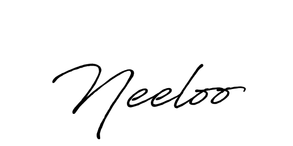 Once you've used our free online signature maker to create your best signature Antro_Vectra_Bolder style, it's time to enjoy all of the benefits that Neeloo name signing documents. Neeloo signature style 7 images and pictures png