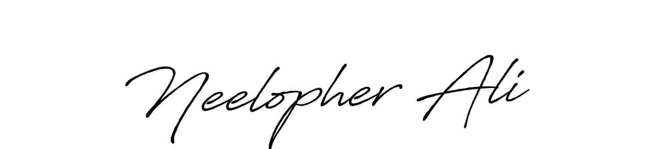 Design your own signature with our free online signature maker. With this signature software, you can create a handwritten (Antro_Vectra_Bolder) signature for name Neelopher Ali. Neelopher Ali signature style 7 images and pictures png