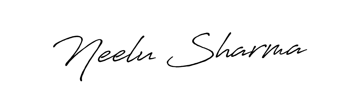 Also You can easily find your signature by using the search form. We will create Neelu Sharma name handwritten signature images for you free of cost using Antro_Vectra_Bolder sign style. Neelu Sharma signature style 7 images and pictures png