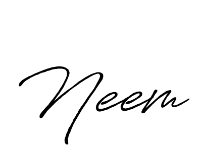 Once you've used our free online signature maker to create your best signature Antro_Vectra_Bolder style, it's time to enjoy all of the benefits that Neem name signing documents. Neem signature style 7 images and pictures png