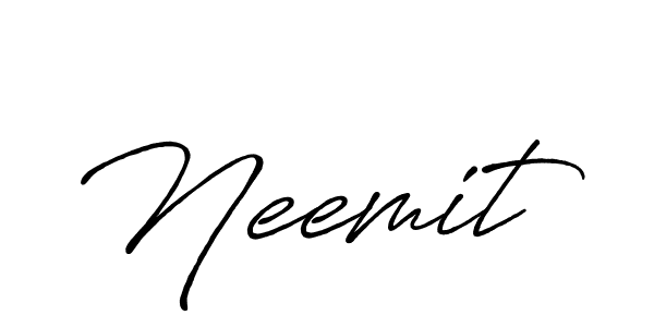 Also we have Neemit name is the best signature style. Create professional handwritten signature collection using Antro_Vectra_Bolder autograph style. Neemit signature style 7 images and pictures png