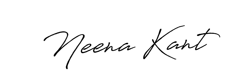 Design your own signature with our free online signature maker. With this signature software, you can create a handwritten (Antro_Vectra_Bolder) signature for name Neena Kant. Neena Kant signature style 7 images and pictures png