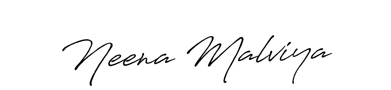 Use a signature maker to create a handwritten signature online. With this signature software, you can design (Antro_Vectra_Bolder) your own signature for name Neena Malviya. Neena Malviya signature style 7 images and pictures png