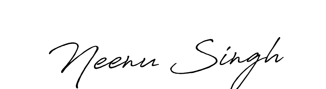 How to make Neenu Singh signature? Antro_Vectra_Bolder is a professional autograph style. Create handwritten signature for Neenu Singh name. Neenu Singh signature style 7 images and pictures png