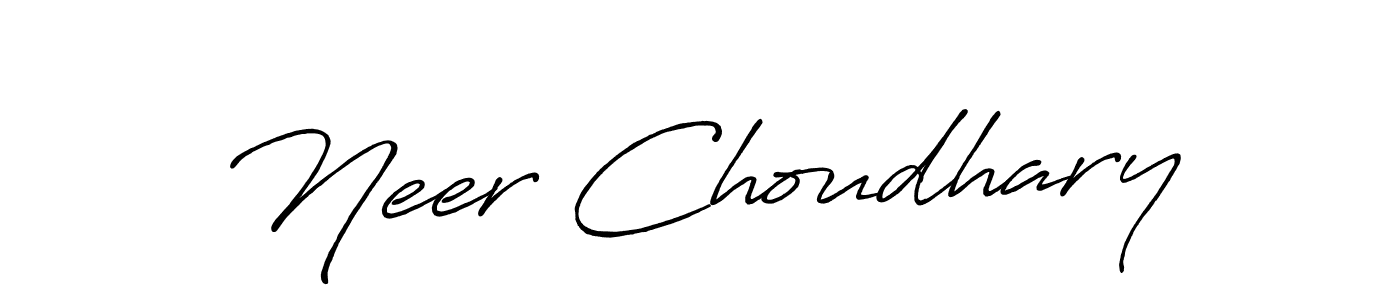 Make a beautiful signature design for name Neer Choudhary. Use this online signature maker to create a handwritten signature for free. Neer Choudhary signature style 7 images and pictures png