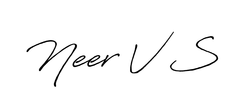 Antro_Vectra_Bolder is a professional signature style that is perfect for those who want to add a touch of class to their signature. It is also a great choice for those who want to make their signature more unique. Get Neer V S name to fancy signature for free. Neer V S signature style 7 images and pictures png