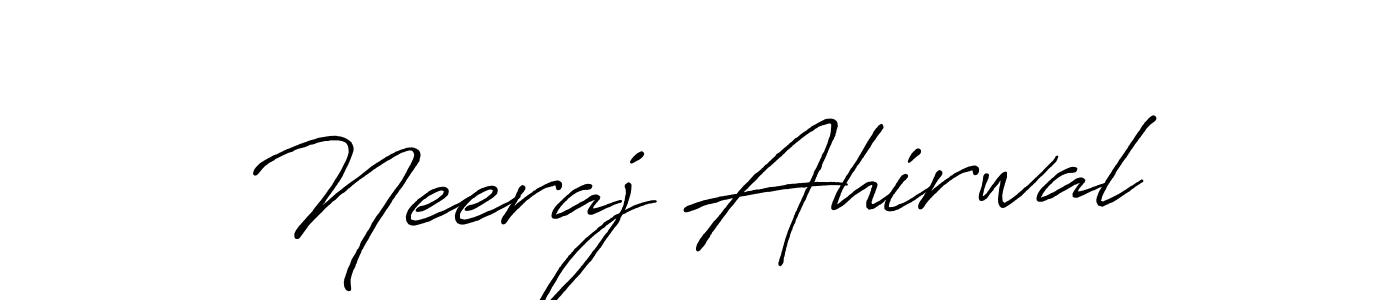 Also You can easily find your signature by using the search form. We will create Neeraj Ahirwal name handwritten signature images for you free of cost using Antro_Vectra_Bolder sign style. Neeraj Ahirwal signature style 7 images and pictures png