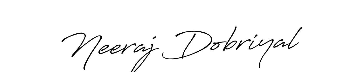 You should practise on your own different ways (Antro_Vectra_Bolder) to write your name (Neeraj Dobriyal) in signature. don't let someone else do it for you. Neeraj Dobriyal signature style 7 images and pictures png