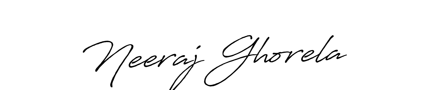 How to make Neeraj Ghorela signature? Antro_Vectra_Bolder is a professional autograph style. Create handwritten signature for Neeraj Ghorela name. Neeraj Ghorela signature style 7 images and pictures png