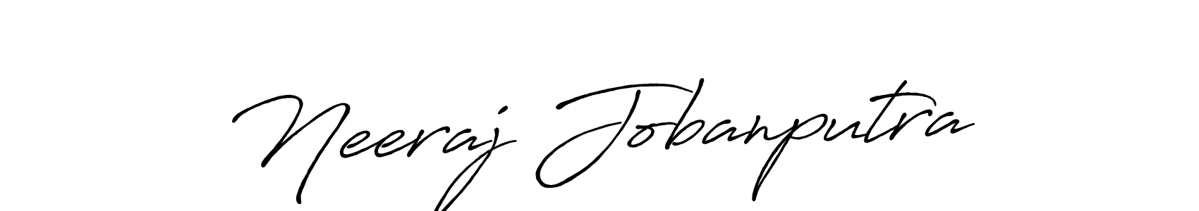 Make a short Neeraj Jobanputra signature style. Manage your documents anywhere anytime using Antro_Vectra_Bolder. Create and add eSignatures, submit forms, share and send files easily. Neeraj Jobanputra signature style 7 images and pictures png