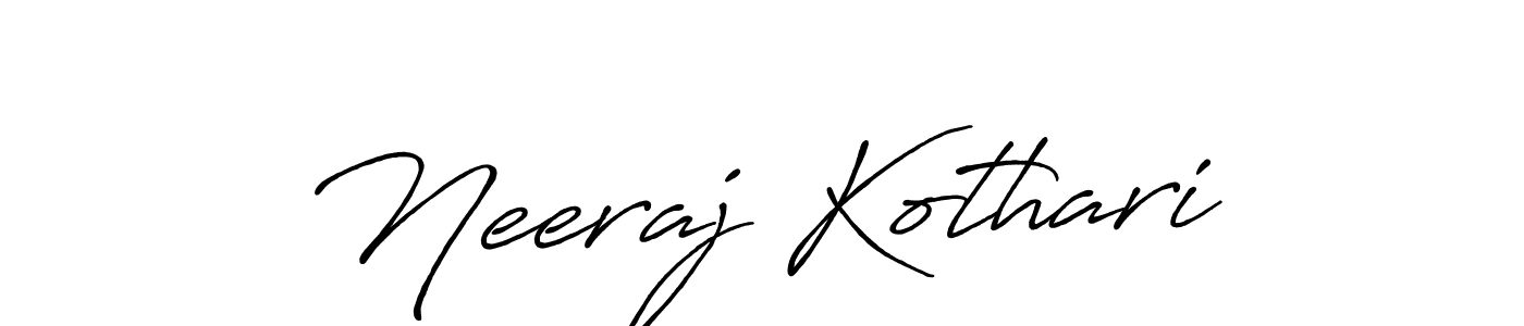 Neeraj Kothari stylish signature style. Best Handwritten Sign (Antro_Vectra_Bolder) for my name. Handwritten Signature Collection Ideas for my name Neeraj Kothari. Neeraj Kothari signature style 7 images and pictures png