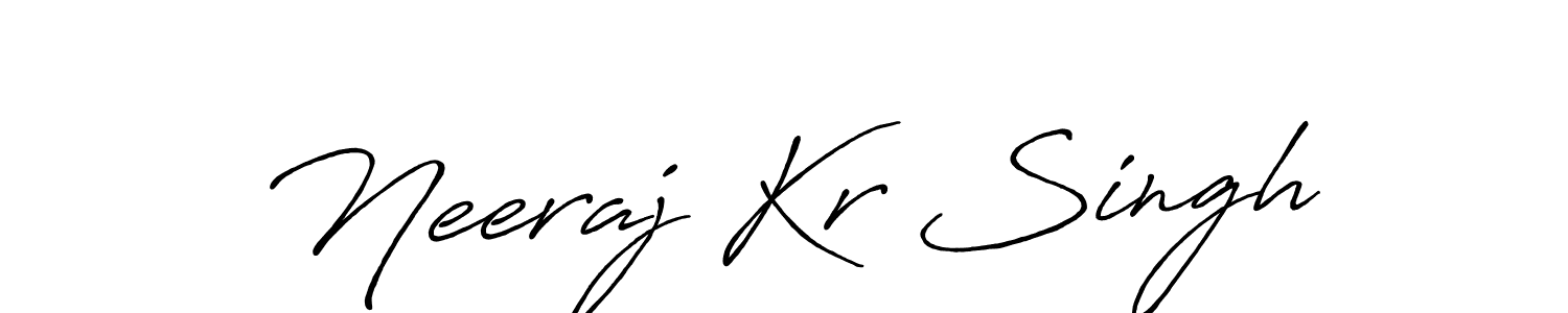 Use a signature maker to create a handwritten signature online. With this signature software, you can design (Antro_Vectra_Bolder) your own signature for name Neeraj Kr Singh. Neeraj Kr Singh signature style 7 images and pictures png