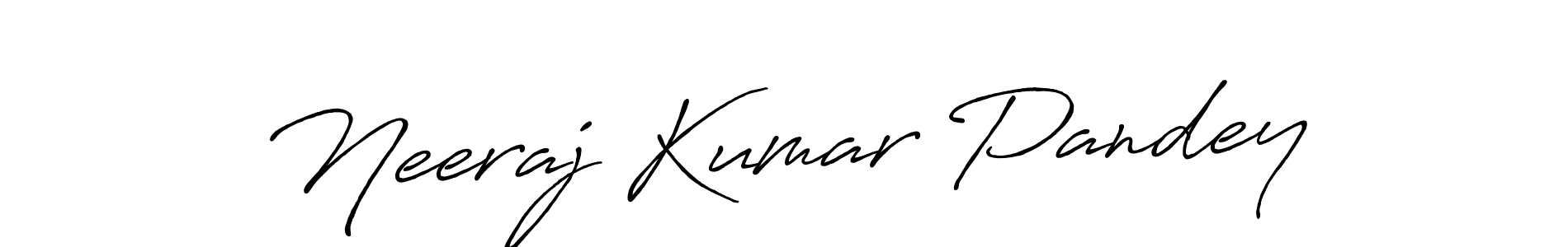 How to make Neeraj Kumar Pandey signature? Antro_Vectra_Bolder is a professional autograph style. Create handwritten signature for Neeraj Kumar Pandey name. Neeraj Kumar Pandey signature style 7 images and pictures png