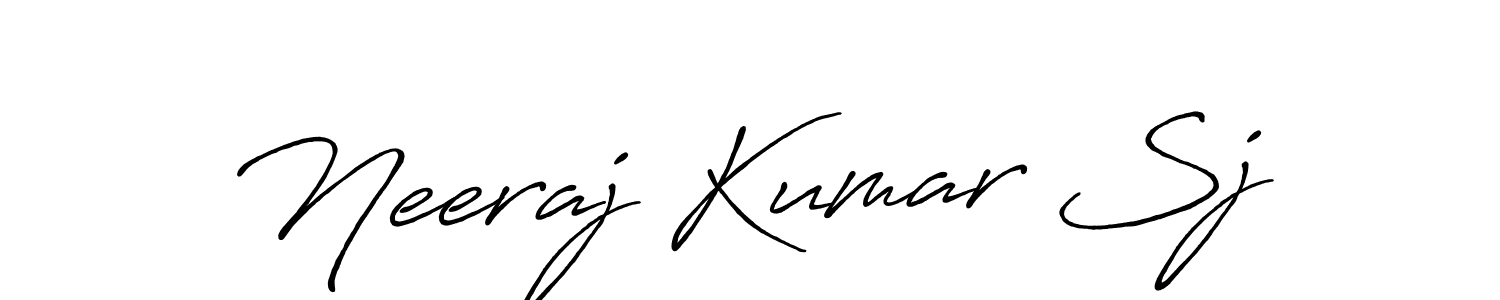 Also we have Neeraj Kumar Sj name is the best signature style. Create professional handwritten signature collection using Antro_Vectra_Bolder autograph style. Neeraj Kumar Sj signature style 7 images and pictures png