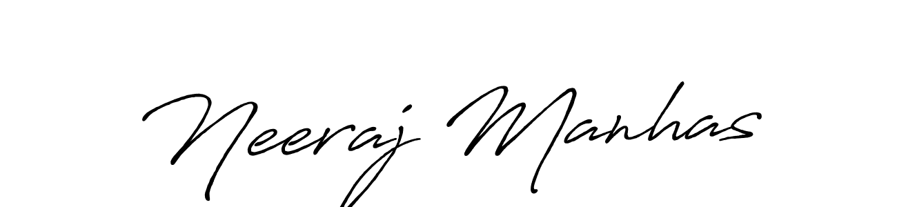 Antro_Vectra_Bolder is a professional signature style that is perfect for those who want to add a touch of class to their signature. It is also a great choice for those who want to make their signature more unique. Get Neeraj Manhas name to fancy signature for free. Neeraj Manhas signature style 7 images and pictures png