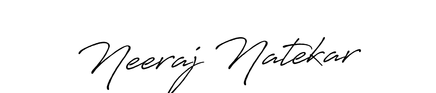 How to make Neeraj Natekar signature? Antro_Vectra_Bolder is a professional autograph style. Create handwritten signature for Neeraj Natekar name. Neeraj Natekar signature style 7 images and pictures png