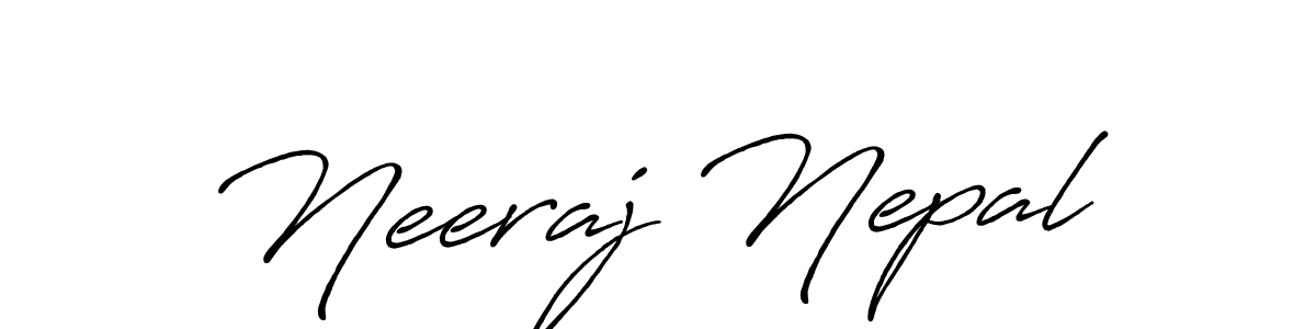 Also You can easily find your signature by using the search form. We will create Neeraj Nepal name handwritten signature images for you free of cost using Antro_Vectra_Bolder sign style. Neeraj Nepal signature style 7 images and pictures png