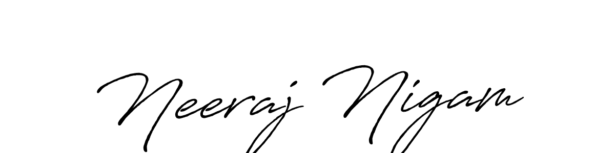 Make a beautiful signature design for name Neeraj Nigam. Use this online signature maker to create a handwritten signature for free. Neeraj Nigam signature style 7 images and pictures png