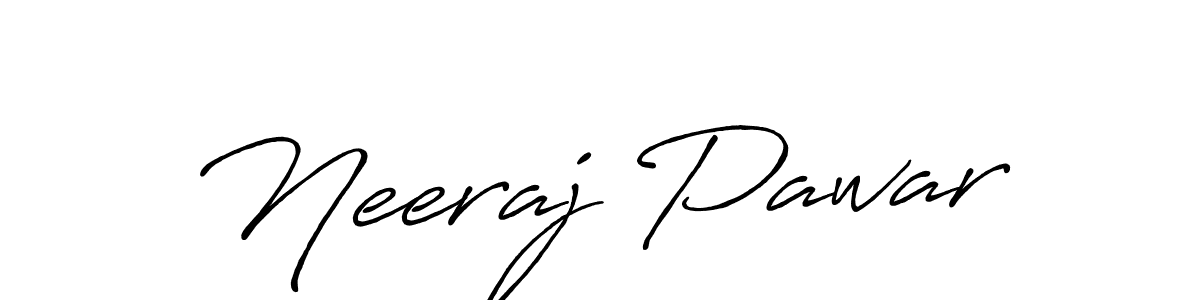 Make a beautiful signature design for name Neeraj Pawar. With this signature (Antro_Vectra_Bolder) style, you can create a handwritten signature for free. Neeraj Pawar signature style 7 images and pictures png