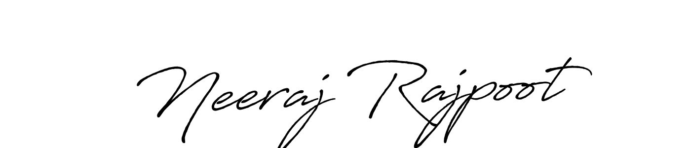 Use a signature maker to create a handwritten signature online. With this signature software, you can design (Antro_Vectra_Bolder) your own signature for name Neeraj Rajpoot. Neeraj Rajpoot signature style 7 images and pictures png
