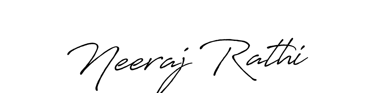 Neeraj Rathi stylish signature style. Best Handwritten Sign (Antro_Vectra_Bolder) for my name. Handwritten Signature Collection Ideas for my name Neeraj Rathi. Neeraj Rathi signature style 7 images and pictures png