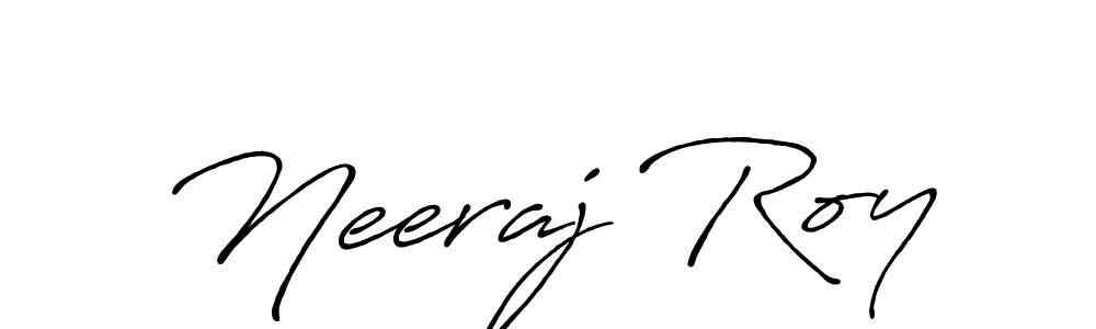 Use a signature maker to create a handwritten signature online. With this signature software, you can design (Antro_Vectra_Bolder) your own signature for name Neeraj Roy. Neeraj Roy signature style 7 images and pictures png