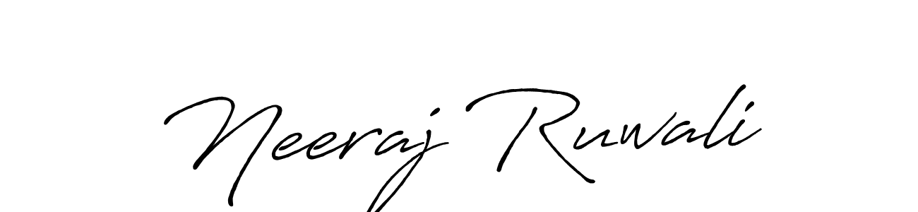 How to Draw Neeraj Ruwali signature style? Antro_Vectra_Bolder is a latest design signature styles for name Neeraj Ruwali. Neeraj Ruwali signature style 7 images and pictures png