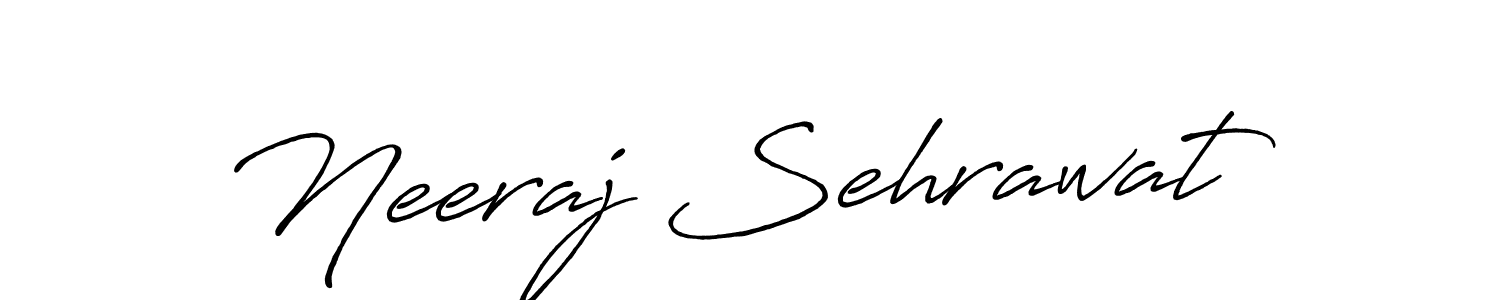 Use a signature maker to create a handwritten signature online. With this signature software, you can design (Antro_Vectra_Bolder) your own signature for name Neeraj Sehrawat. Neeraj Sehrawat signature style 7 images and pictures png