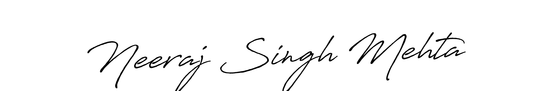 It looks lik you need a new signature style for name Neeraj Singh Mehta. Design unique handwritten (Antro_Vectra_Bolder) signature with our free signature maker in just a few clicks. Neeraj Singh Mehta signature style 7 images and pictures png